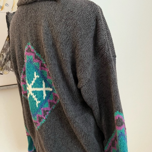 Vintage Segrets Sun Prints Button Front Cardigan Size Small - Picture 8 of 9